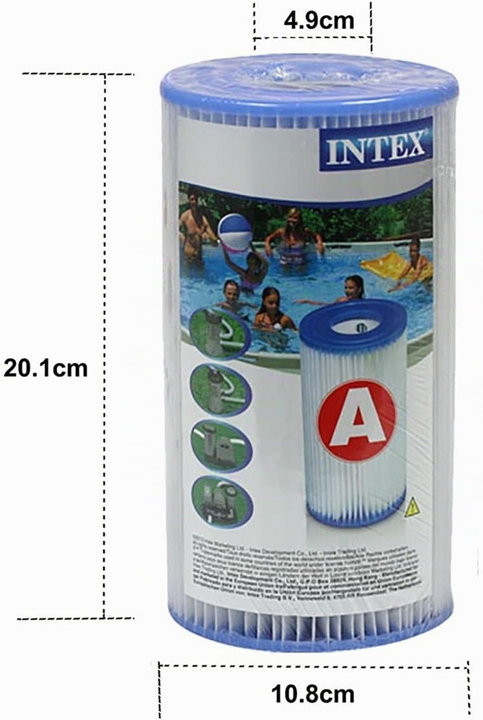Intex – 6 Wasserfilter Kartuschen 'A' 6 Stück, 6 Stück