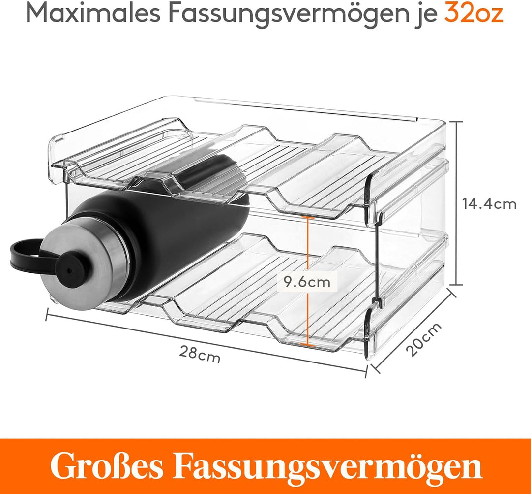 Lifewit Stapelbarer Flaschenhalter Weinflaschen Halter Weinregal Wein, Gefrierschrank, Vorratskammer