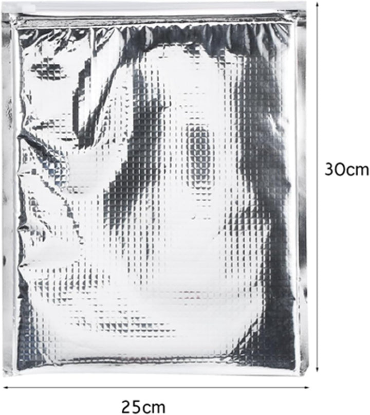 3 Typen 5PCS Aluminiumfolie Isolierte Tasche Wärmekühlertasche Wiederverwendbarer Thermosnack Campin
