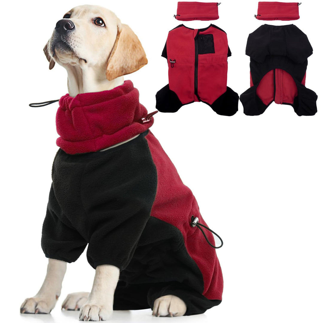 Hundemantel Winter, Hundejacken Polarfleece Winddichter Hundekleidung Hundepulli Sweatshirt Stretch