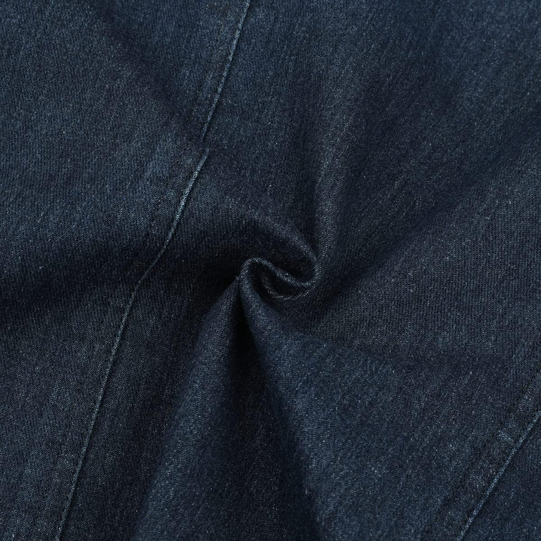 YOUTHUP Herren Slim Fit Denim Sakko Casual Business Freizeit 3 Knöpfe Anzugsjacke mehrere Taschen Bl