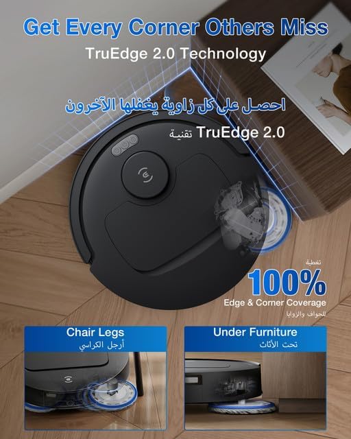 ECOVACS DEEBOT T30C Omni, Saugroboter mit Wischfunktion, 20.000 Pa, OZMO Turbo 2.0 Wischen, ZeroTang