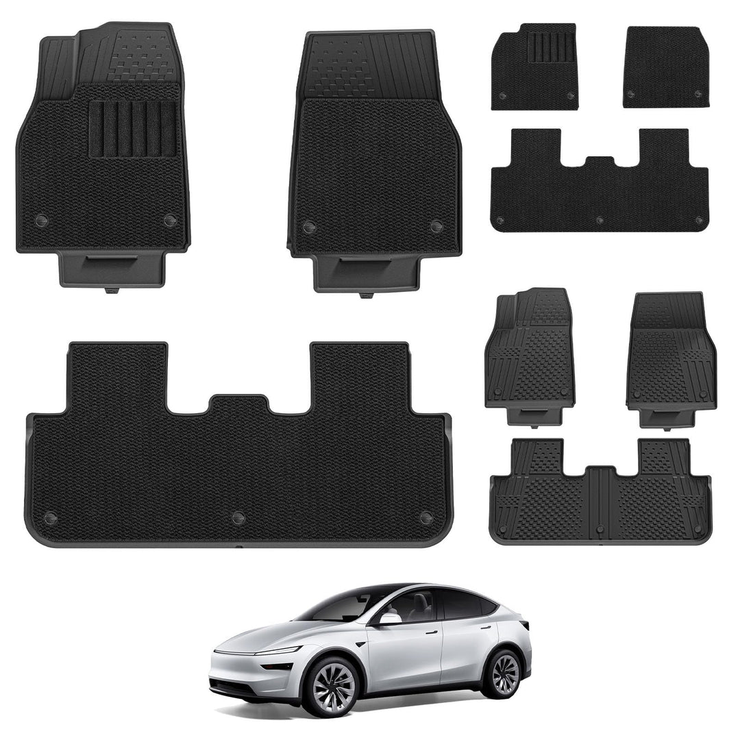 3W Tesla Model Y Neu 2025 2026 Juniper Fussmatten und Autoteppiche, Nicht für 2026 Model Y New Stand