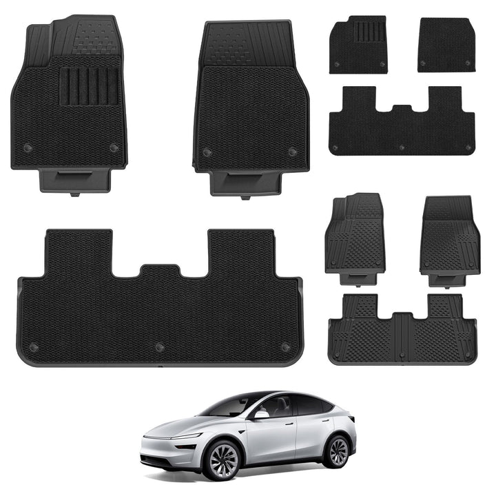 3W Tesla Model Y Neu 2025 2026 Juniper Fussmatten und Autoteppiche, Nicht für 2026 Model Y New Stand