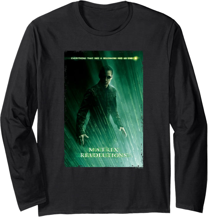 The Matrix Revolutions Neo Movie Poster Langarmshirt