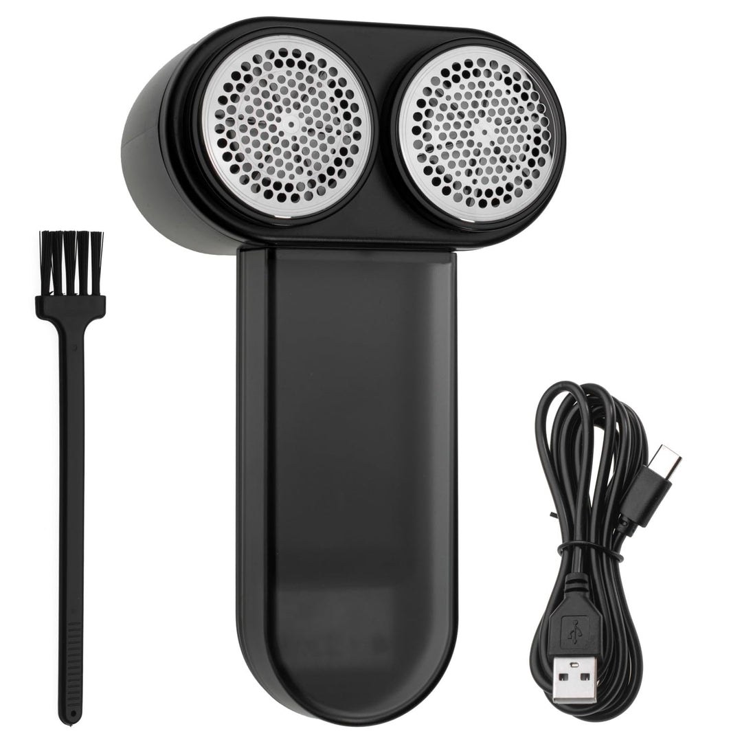 Adler Double Fusselentferner, 3 Geschwindigkeiten, LCD-Display, schwarz