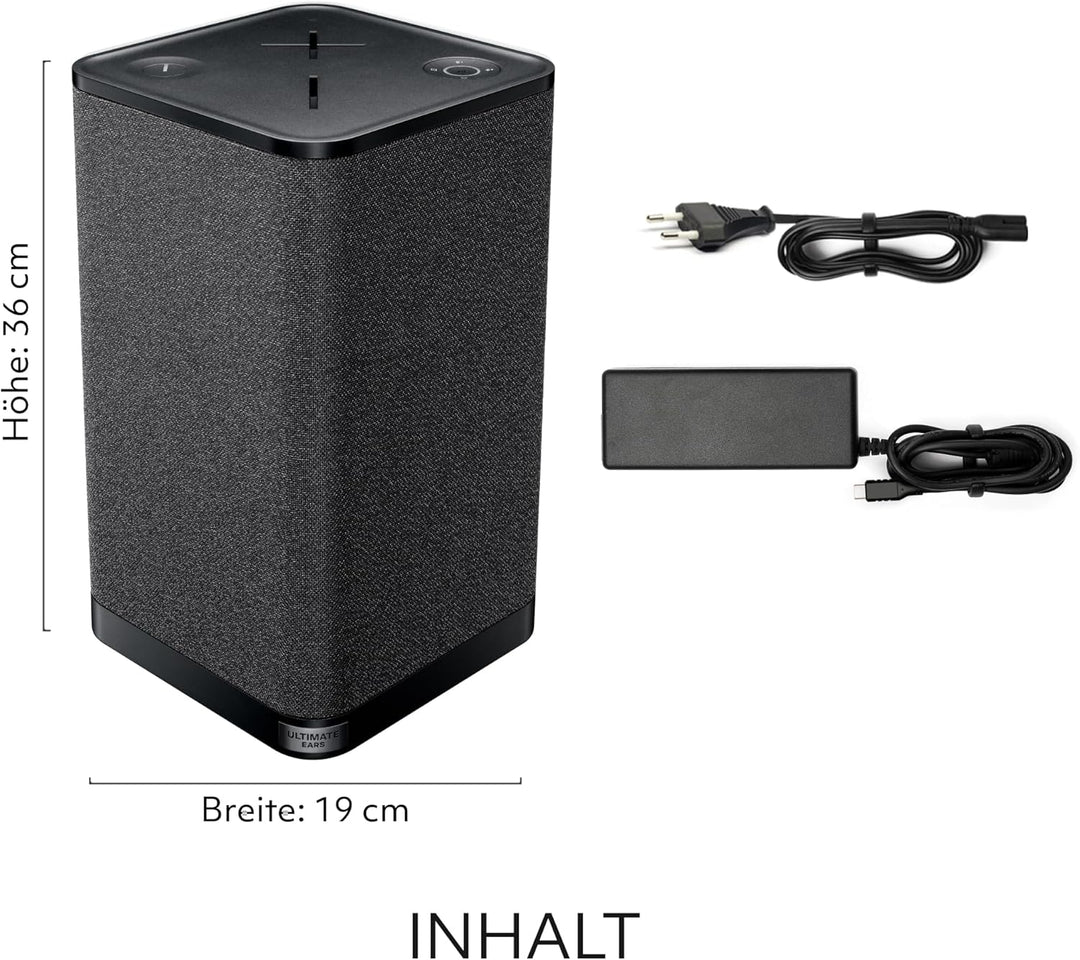 Ultimate Ears HYPERBOOM, mobiler kabelloser Bluetooth-Lautsprecher, lauter Lautsprecher, tiefer Bass