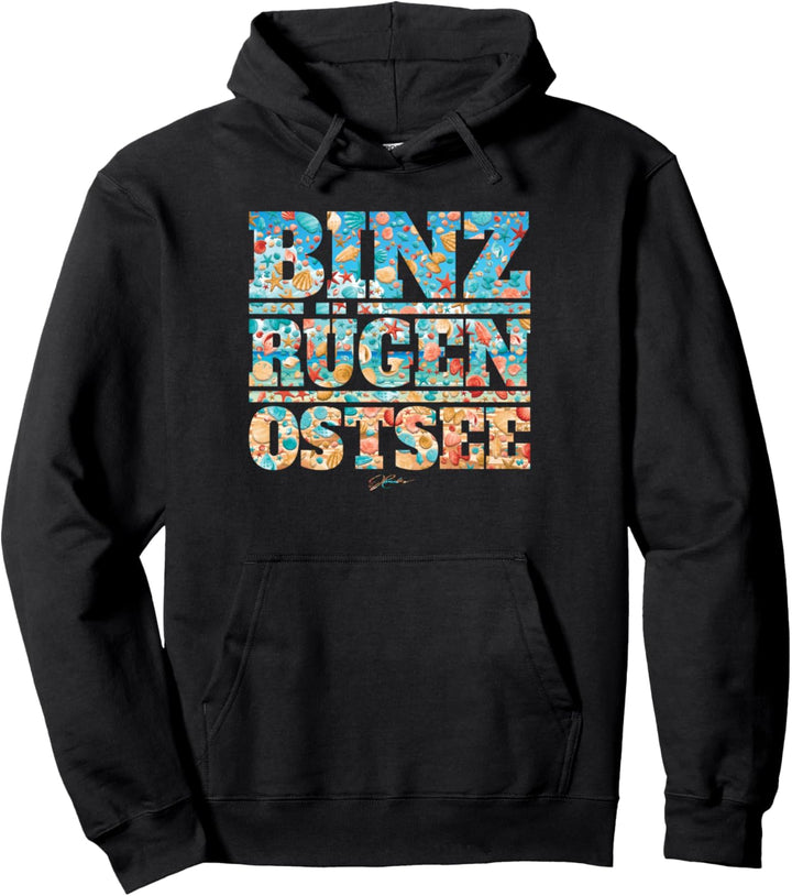 JCombs: Binz, Rügen, Ostsee, Muscheln Pullover Hoodie