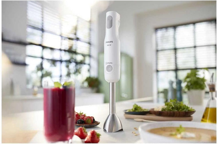 Philips Hr2535/00 Promix Handmixer mit Becher, S-Blade-Klingen, Zubehör inklusive, kompakter Zerklei