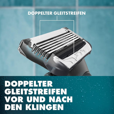 Gillette Intimate Rasierklingen, 6 Ersatzklingen für Nassrasierer Herren, mit verbesserten Gleitstre
