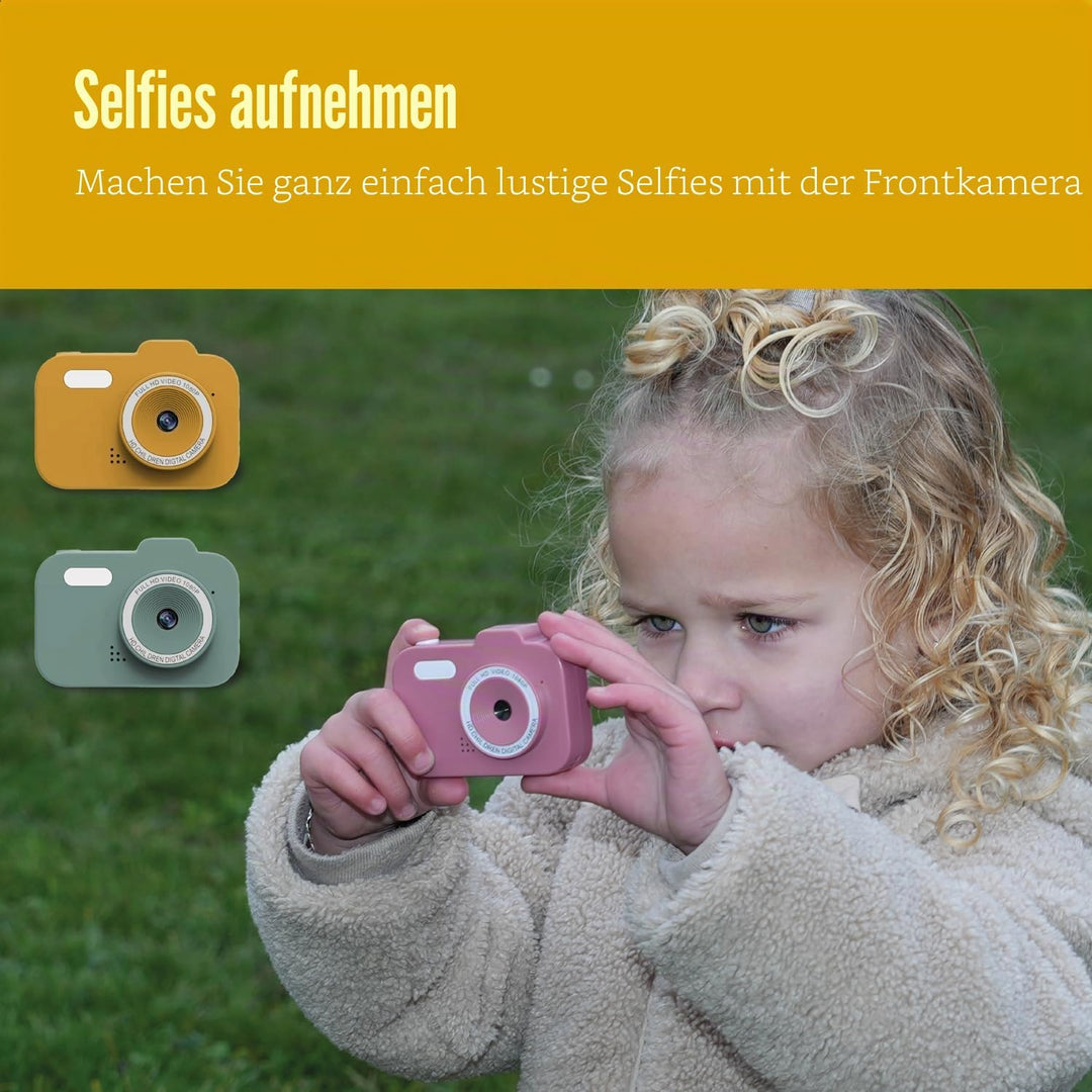 ZAZU Fun HD Digitalkamera für Kinder – 1080P Video, 2,0-Zoll-Display, wiederaufladbar, tragbare Kind