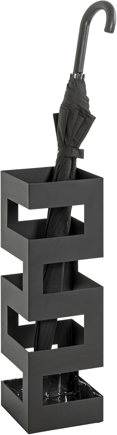 HAKU Möbel Schirmständer, Metall, schwarz, B 16 x T 16 x H 48 cm, Schwarz
