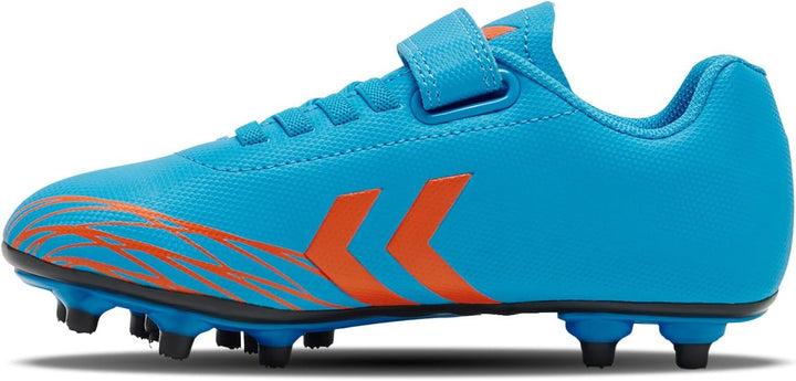 hummel Klettverschluss Turf, Soft Ground, Firm Ground Top Star Fussball Kinder 32 EU Blue Orange, 32