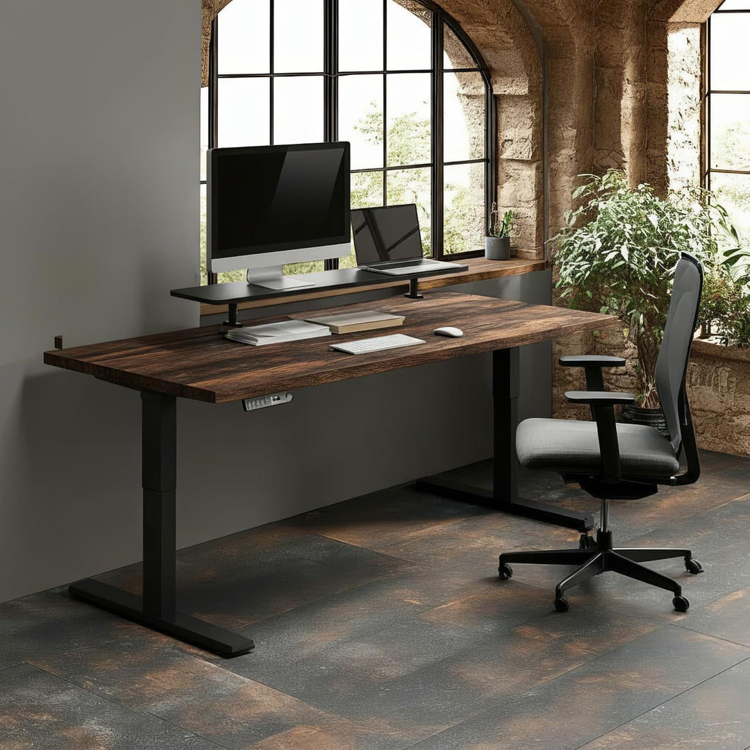 ER-409 Monitorständer 13"~32" bis max. 20kg Tischplatte Regal 100x26cm Regalbrett Tischhalterung Tis