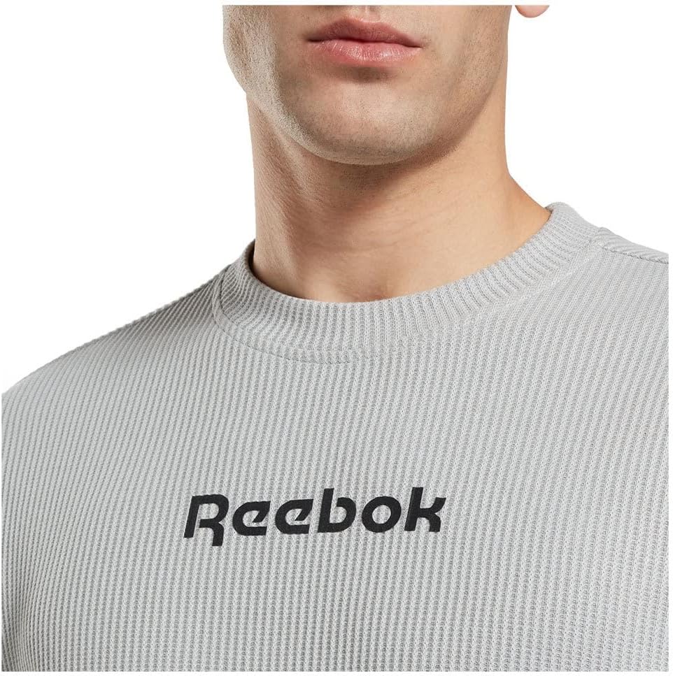 Reebok Herren Vector Tape Crew Sweatshirt L Pure Grey 3, L Pure Grey 3