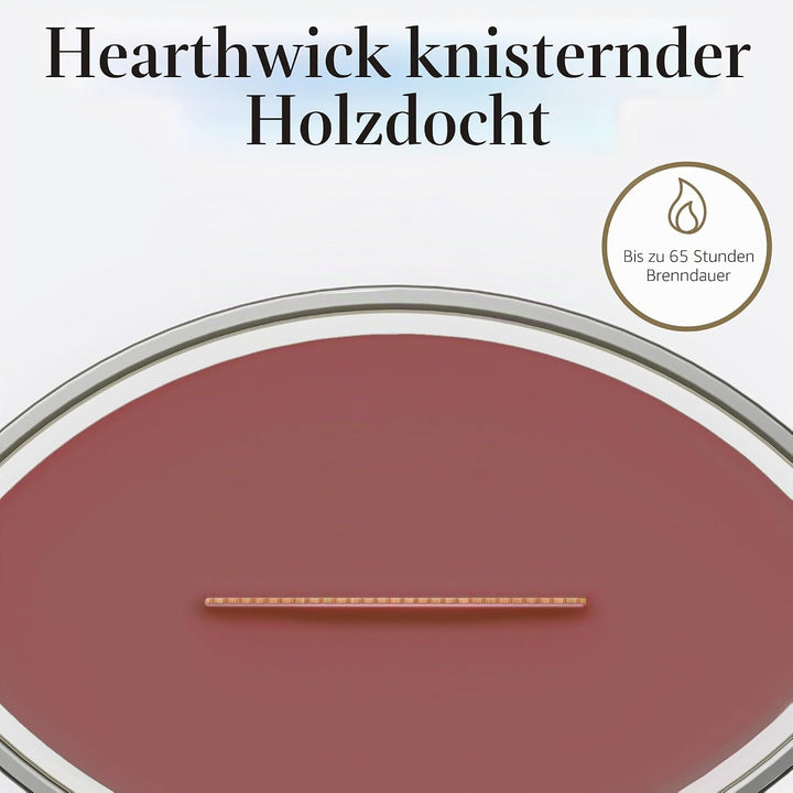 WoodWick Zimt Chai Dekorative Duftkerze im ovalformigem Glasgefäss 453.6 g, Glas, Cinnamon Chai, 11.