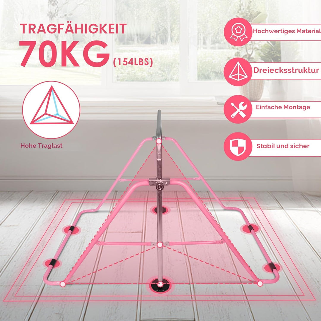 ORIENTOOLS Kinder Gymnastikstange Höhenverstellbare horizontale Stangen Faltbar Gymnastik Junior Tra