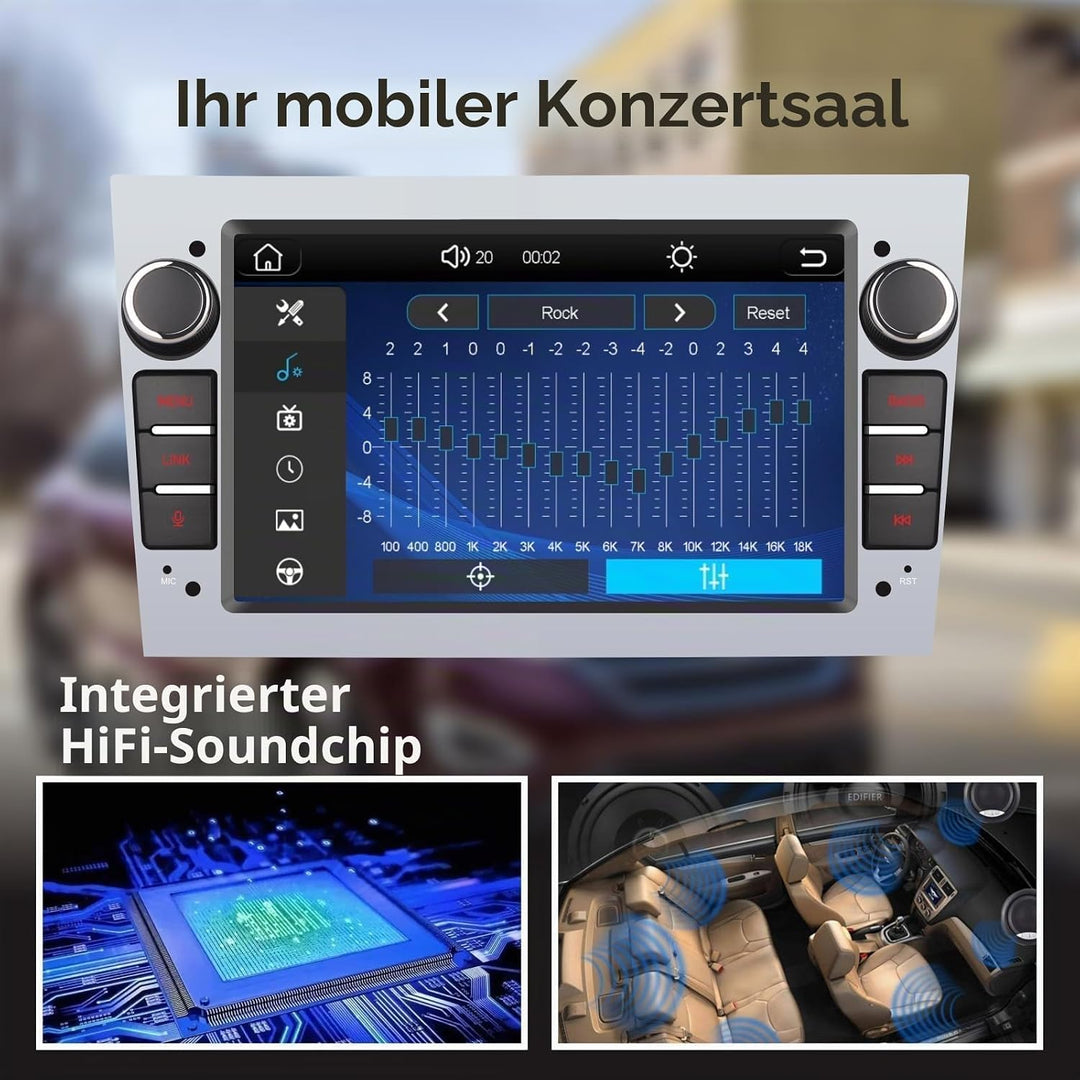 LXKLSZ Autoradio kompatibel mit Carplay/Android Auto für OPEL Antara Zafira Corsa Vivaro Combo mit 7