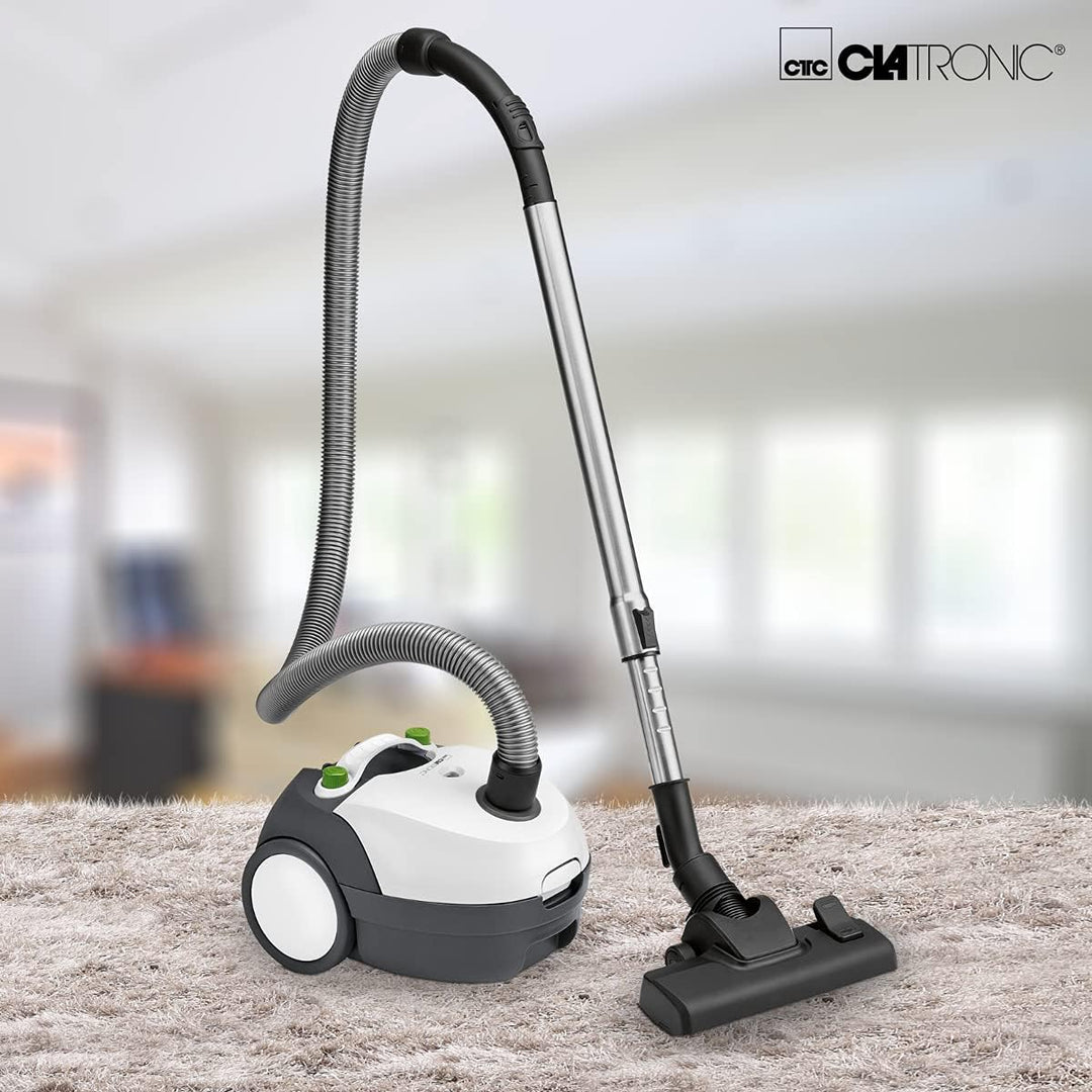 Clatronic® Bodenstaubsauger mit energiesparenden 700 Watt | Staubsauger mit 5-Fach Mikrofiltersystem