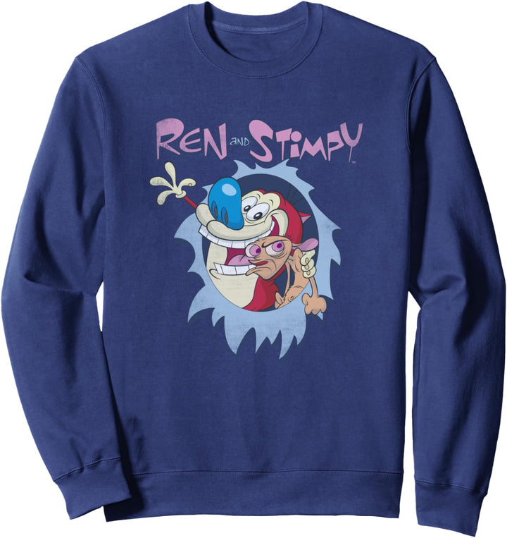 Ren and Stimpy Best Frienemies Title Poster Sweatshirt