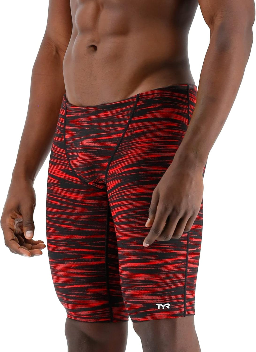 TYR Herren Durafast Elite Athletic Jammer Badeanzug Badehose 36 Red Fizzy, 36 Red Fizzy