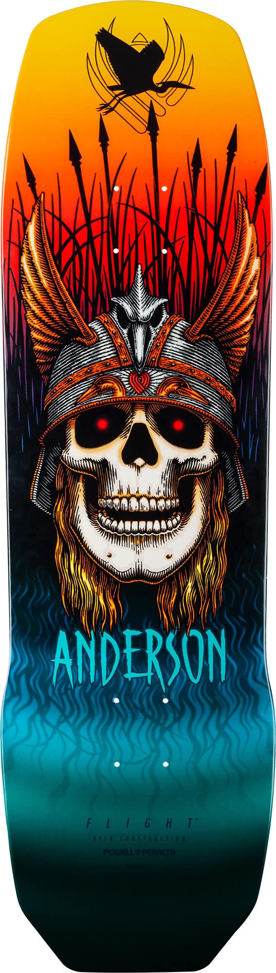 Powell-Peralta Skateboard Flight Deck 23,2 cm – Andy Reiher-Schädel, 23,2 cm – Andy Reiher-Schädel