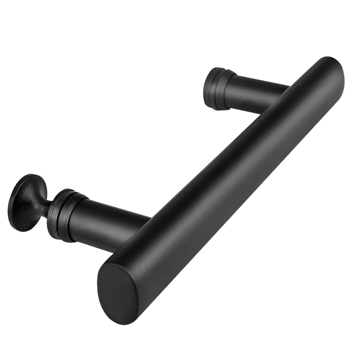 Griffe für Duschtüren Schwarz Duschtür Griff 130mm Loch zu Loch, Griff Beidseitig für Duschtür Glast