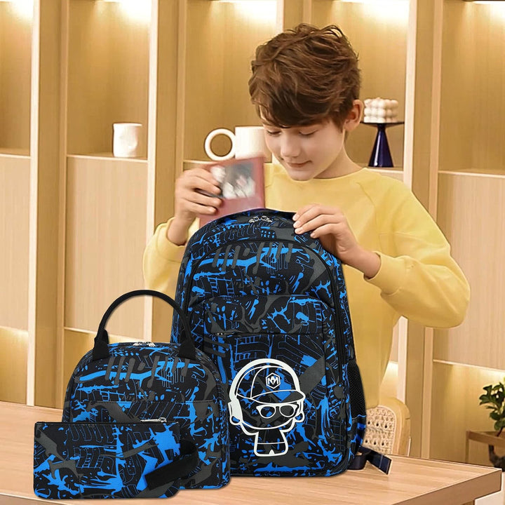 LEDAOU Schulrucksack Junge Teenager Kinder Juvenile Mädchen Daypack Mädchen Freizeitrucksack Backpac