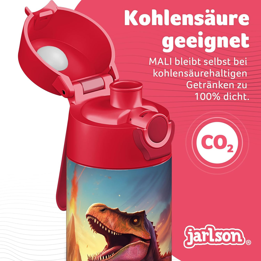 Jarlson® Trinkflasche Kinder Edelstahl MALI [THERMOSFLASCHE] - Kindertrinkflasche Auslaufsicher - Th