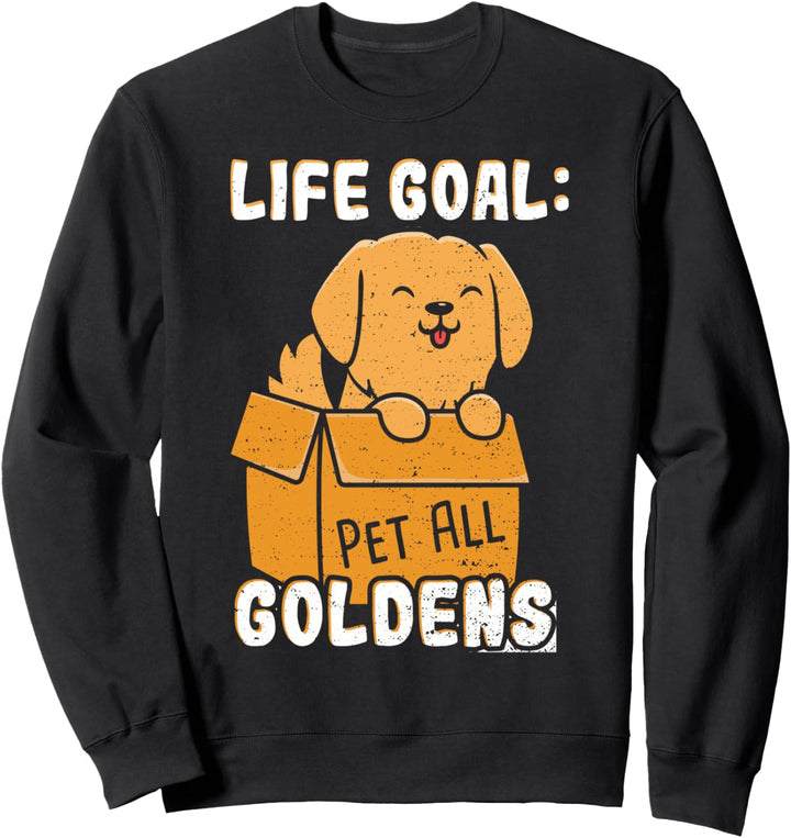 Golden Retriever: Pet All Goldens - Hunde Sprüche Sweatshirt