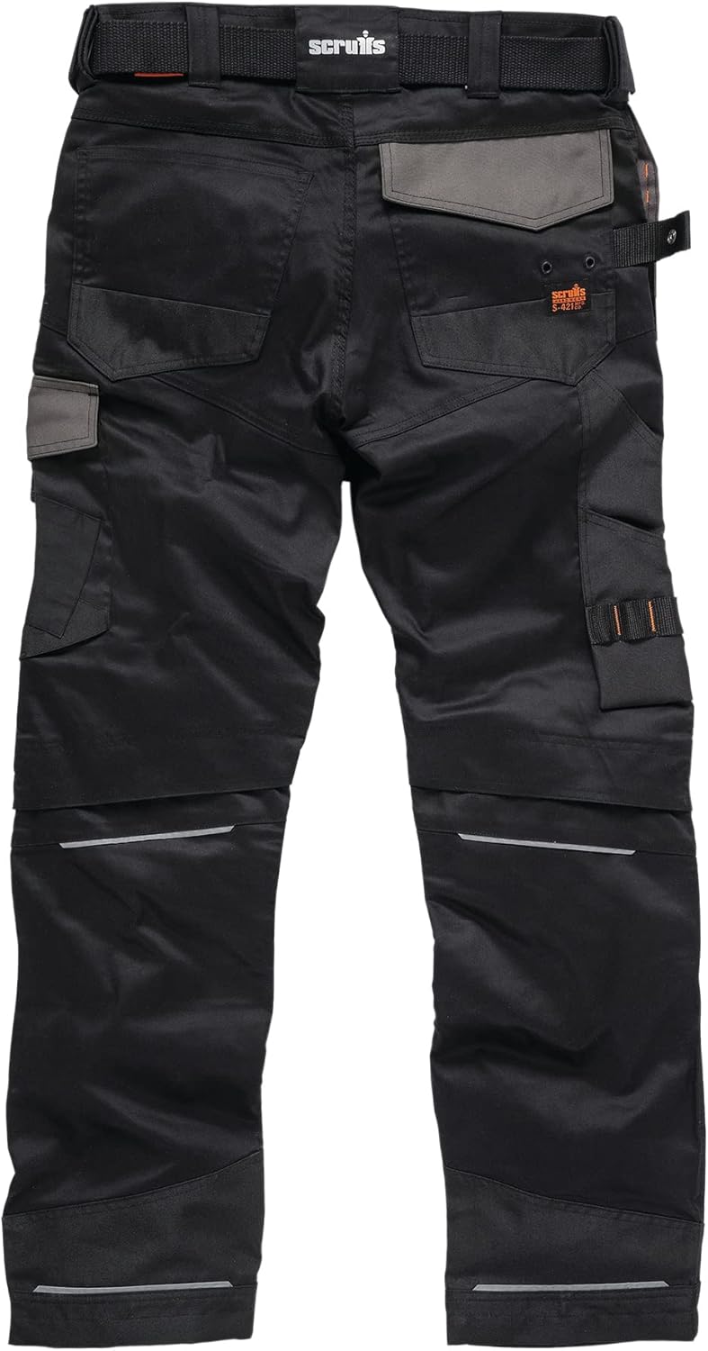 Scruffs Arbeitshose mit Holstertaschen „Pro Flex“, schwarz 28W / 30L, 28W / 30L