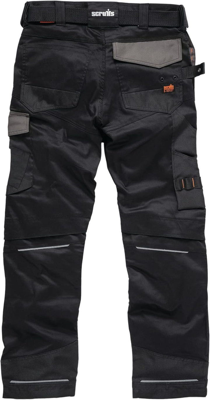 Scruffs Arbeitshose mit Holstertaschen „Pro Flex“, schwarz 28W / 30L, 28W / 30L
