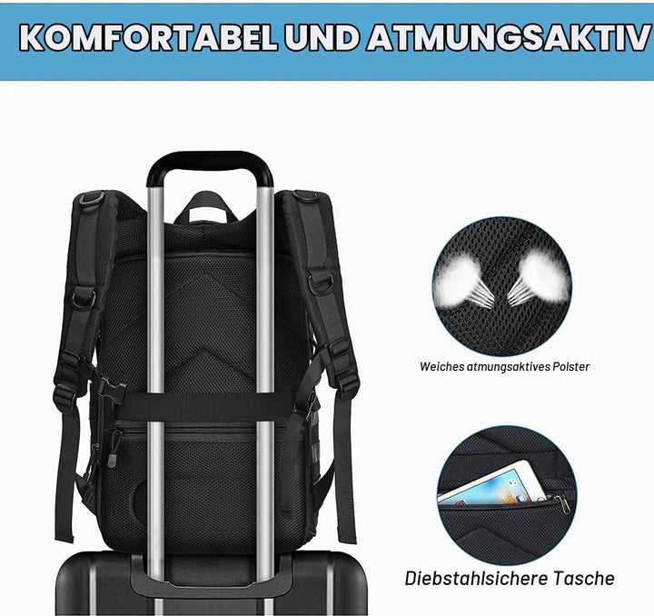 MOSISO Kamerarucksack, DSLR/SLR/Spiegellose Fotografie Taktisch Kamera Tasche Hülle Wandern im Freie