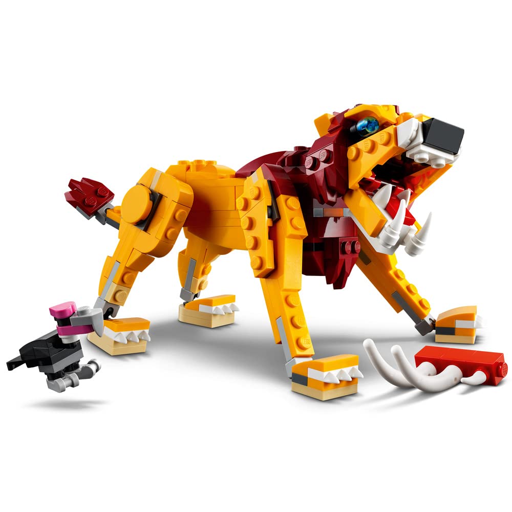 LEGO Creator 3in1 Wild Lion 31112 3in1 Toy Building Kit Featuring Animal Toys for Kids, New 2021 (22