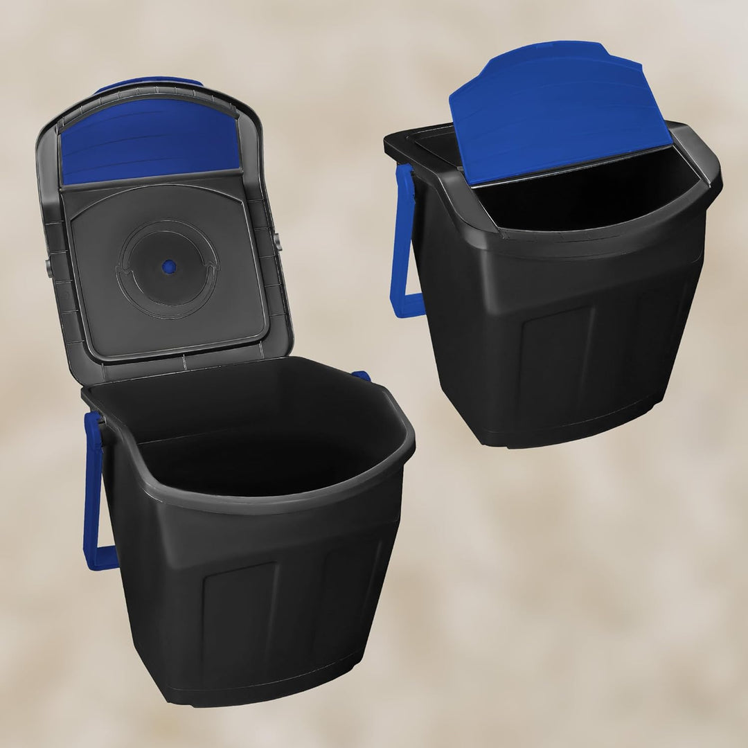 KOTARBAU® Mülltrennsystem Mülleimer Küche 3 Fächer Abfalleimer Deckel Plastik Küchenabfalleimer Küch
