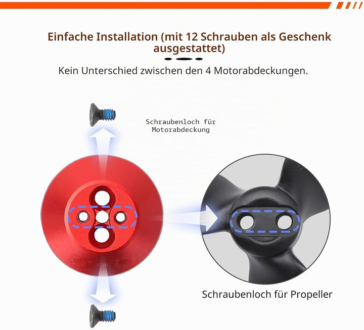 Motorabdeckung Kappe für DJI Avata 2 Aluminiumlegierung Drohnenmotor-Schutzhülle Staubdicht Wasserdi