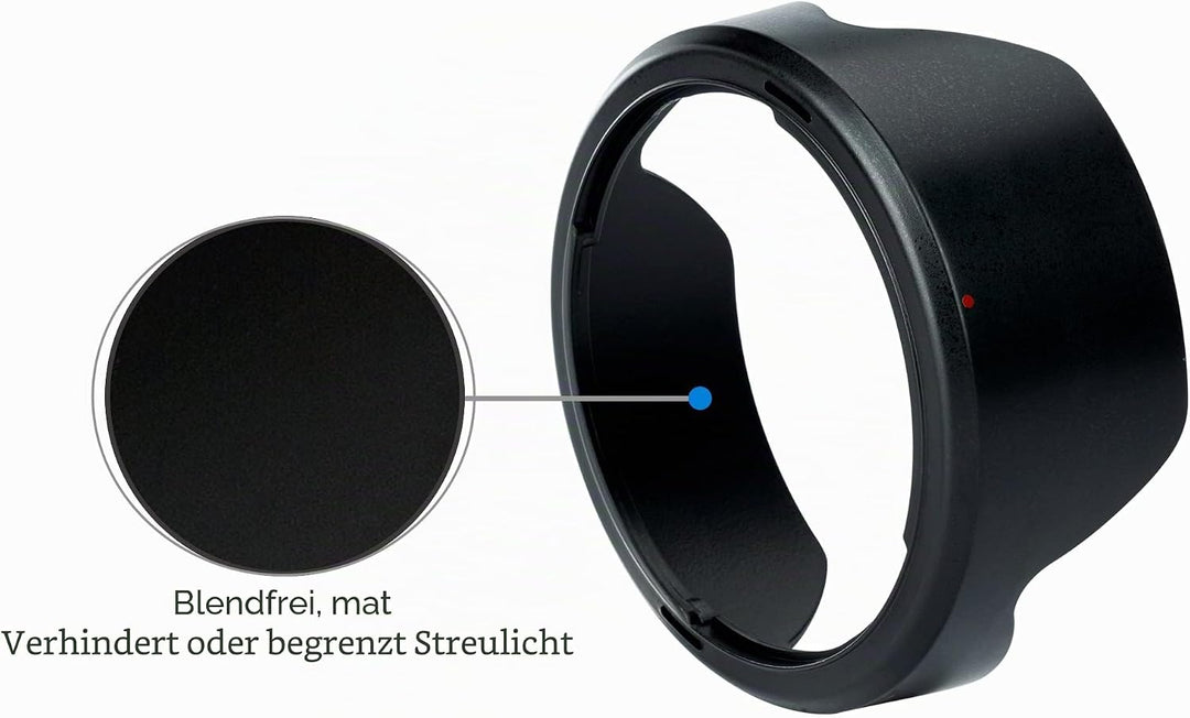 JJC EW-73E Bajonett Kamera Gegenlichtblende für Canon RF 15–30 mm F4.5–6.3 is STM Objektiv, Umkehrba