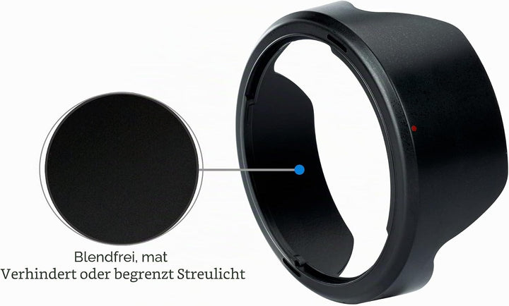 JJC EW-73E Bajonett Kamera Gegenlichtblende für Canon RF 15–30 mm F4.5–6.3 is STM Objektiv, Umkehrba