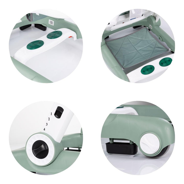 Chipolino Lauflernhilfe little Explorer 4 in 1 Laulernwagen Musik Stopper Räder grün, grün
