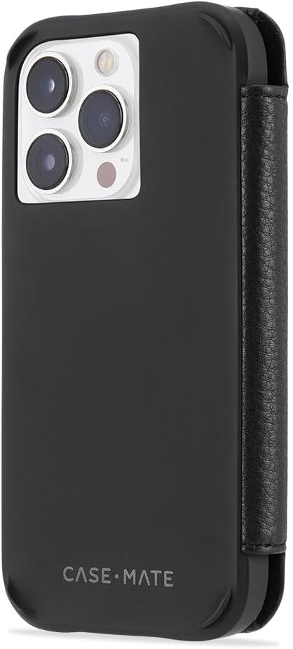 case-mate Wallet Echtleder Bookcase kompatibel mit Apple iPhone 14 Pro Hülle Leder [3 m Fallschutz |