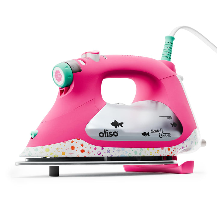 oliso TG1600 Pro Plus SmartIron mit automatischem Lift – zum Bügeln von Kleidung, Nähen, Quilten und