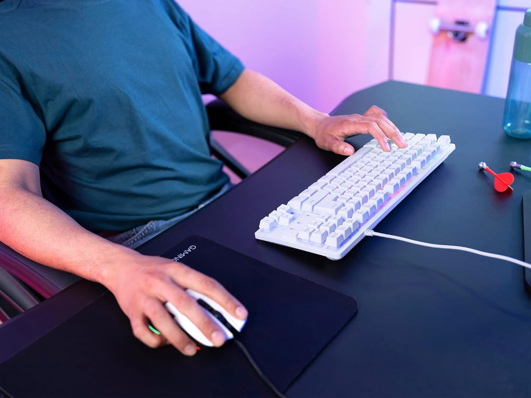 Trust Gaming GXT 833W Thado TKL Tastatur Deutsches QWERTZ Layout, Kompakte 80% USB Gaming Tastatur a