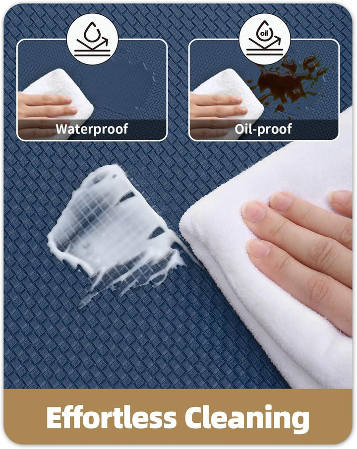 Color G Küchenläufer 2 Stück, küchenteppich waschbar rutschfest, Teppich küche mit Ölfest und Wasser