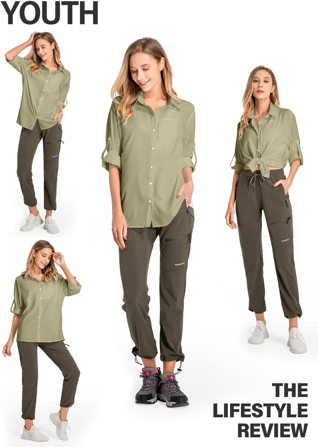 yeyity Damen Hemdbluse UV Schutz Langarmshirt Damen Schnell Trocknende Sport Shirts Wandershirt Safa