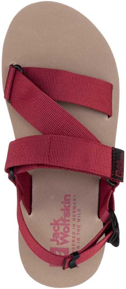 Jack Wolfskin Herren Urban Entdeckung Belt Sandal MSandale 42 EU Cayenne Red, 42 EU Cayenne Red