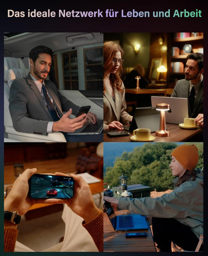 GlocalMe Numen Air 5G Mobiler WiFi Router, Globale Frequenzbänder, Keine SIM-Karte nötig, Unterstütz
