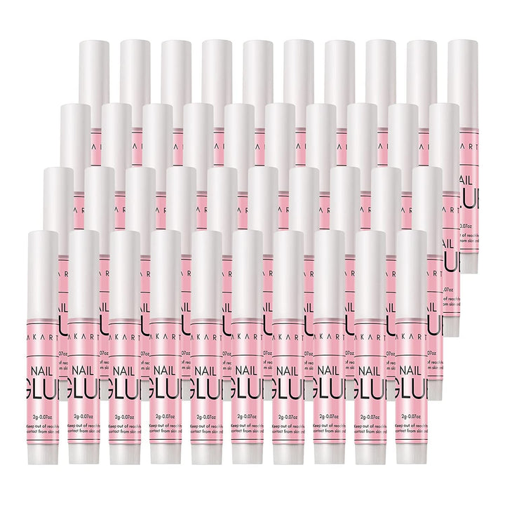 Makartt 40 Pcs Nagelkleber, Extra stark und schnelltrocknend Professionelle Salon-Qualität, Perfekt