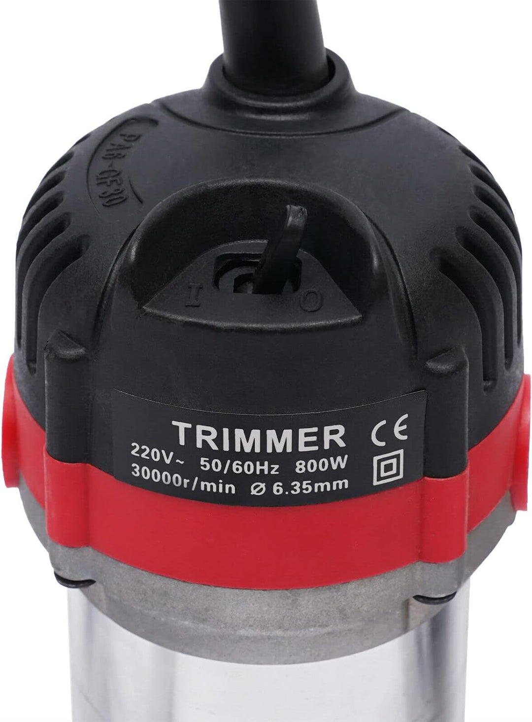 800W Elektrische Oberfräse Trimmer 1/4" Holz Router 220V, tragbarer Handpalmenfräser für die Holzbea