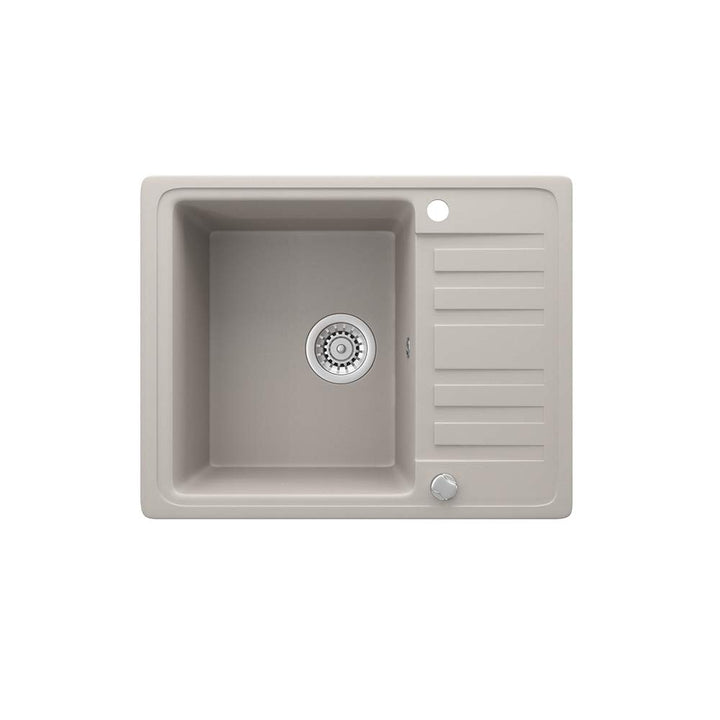 Bergström Spülbecken, Beige, 58 x 46 cm mit Trockenplatz, Beige
