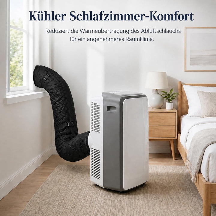 Schlauch Abdeckung für tragbare Klimaanlagen, 2 Stück 149×58cm Klimaanlage Abluftschlauch Isolierung